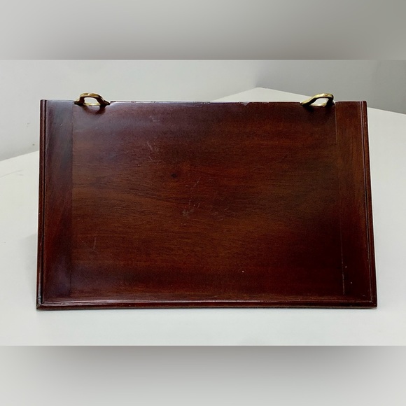 Vtg Virginia Metalcrafters Colonial Williamsburg Mahogany Chippendale Wall Shelf - Picture 6 of 16